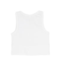Nikibiki Junior Women's Sawyer Chevron Highneck Crop Top in white - women's shirt - view 4