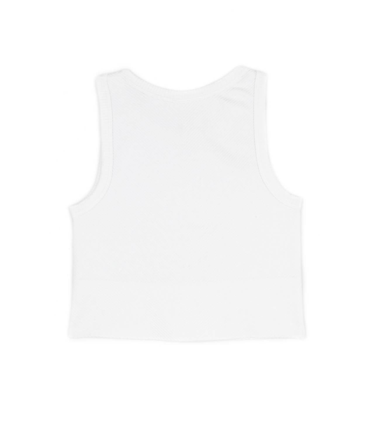 Nikibiki Junior Women's Sawyer Chevron Highneck Crop Top in white - women's shirt - view 4