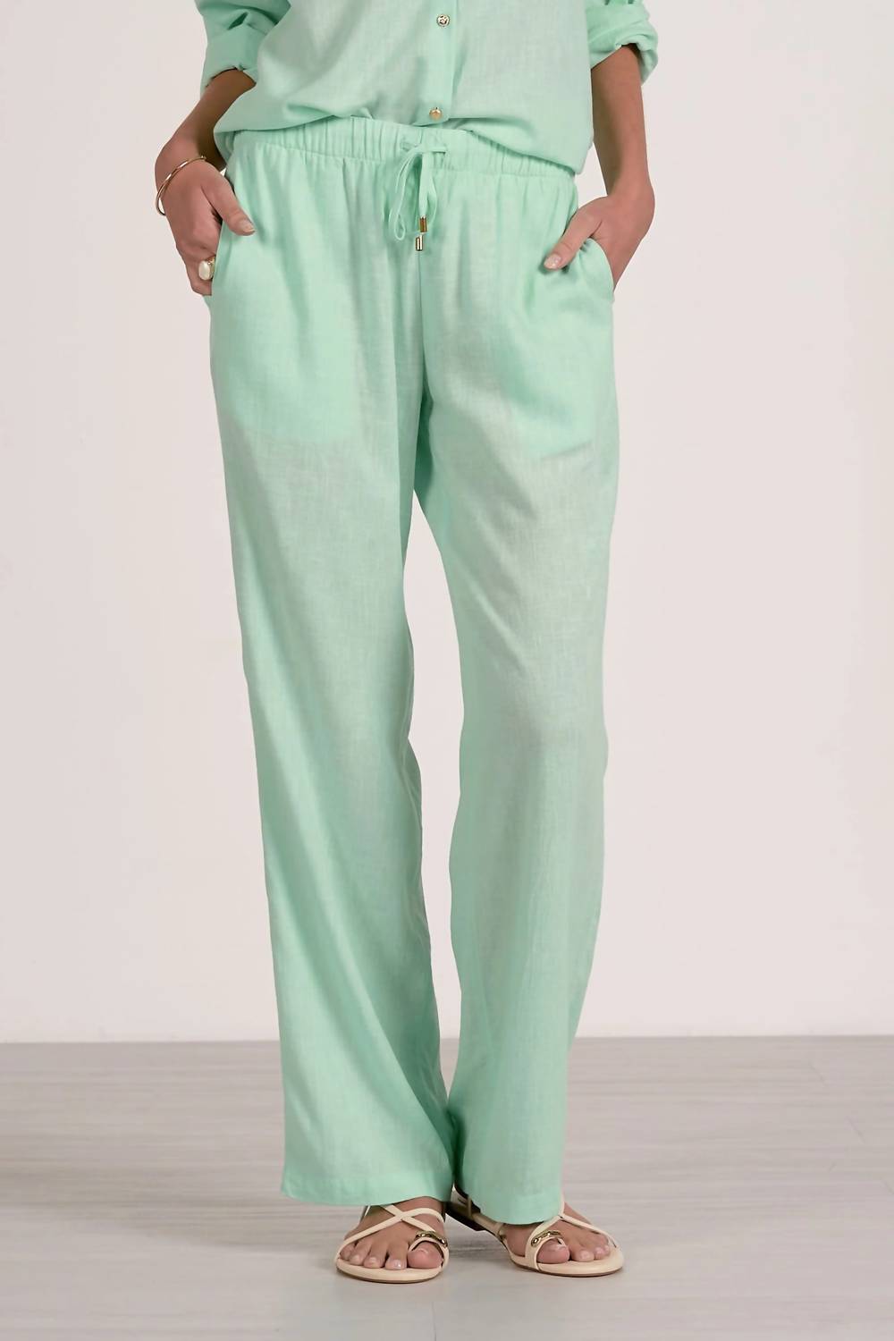 Elan - Linen Drawstring Pant