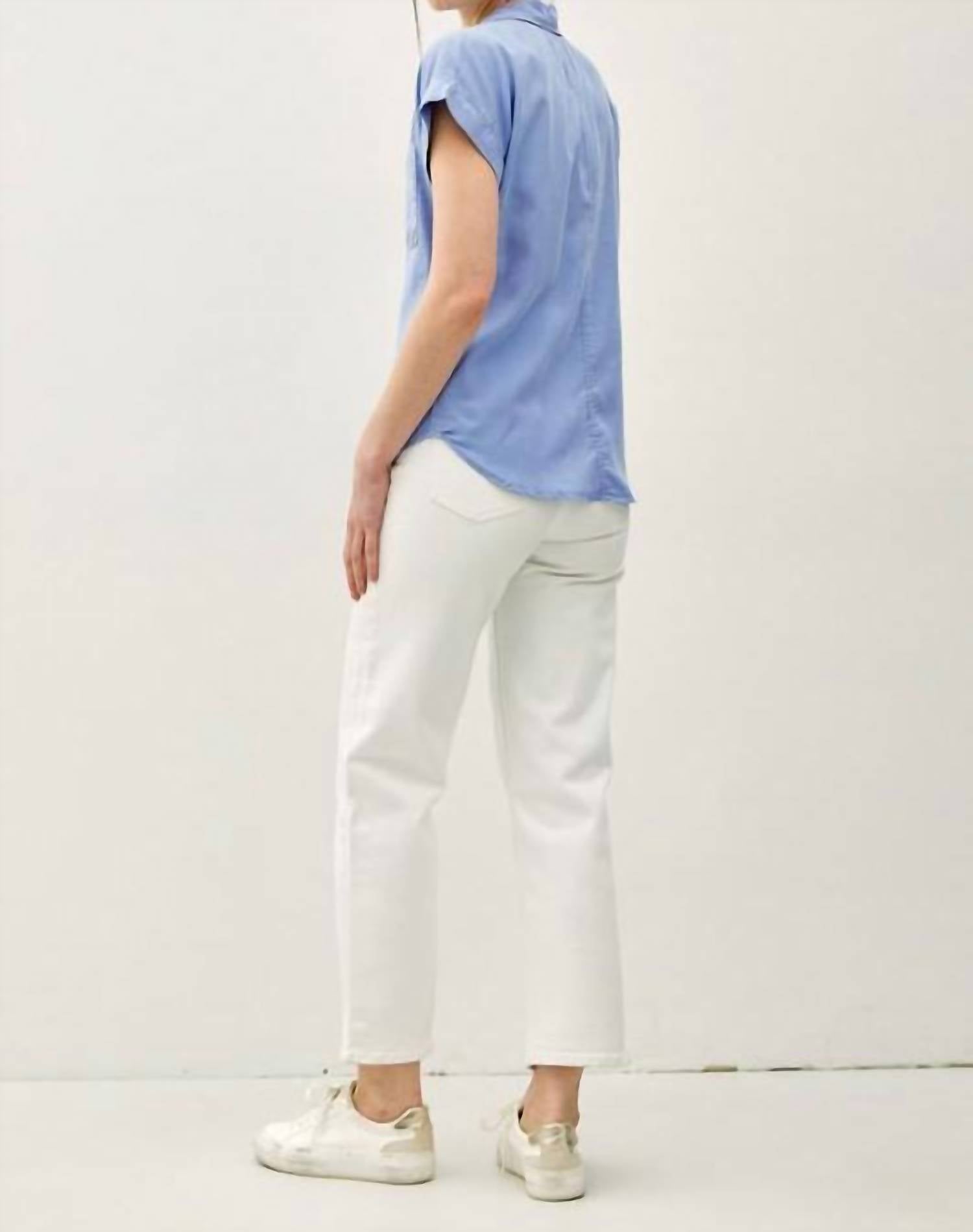 Be Cool - Cropped Button Up Top