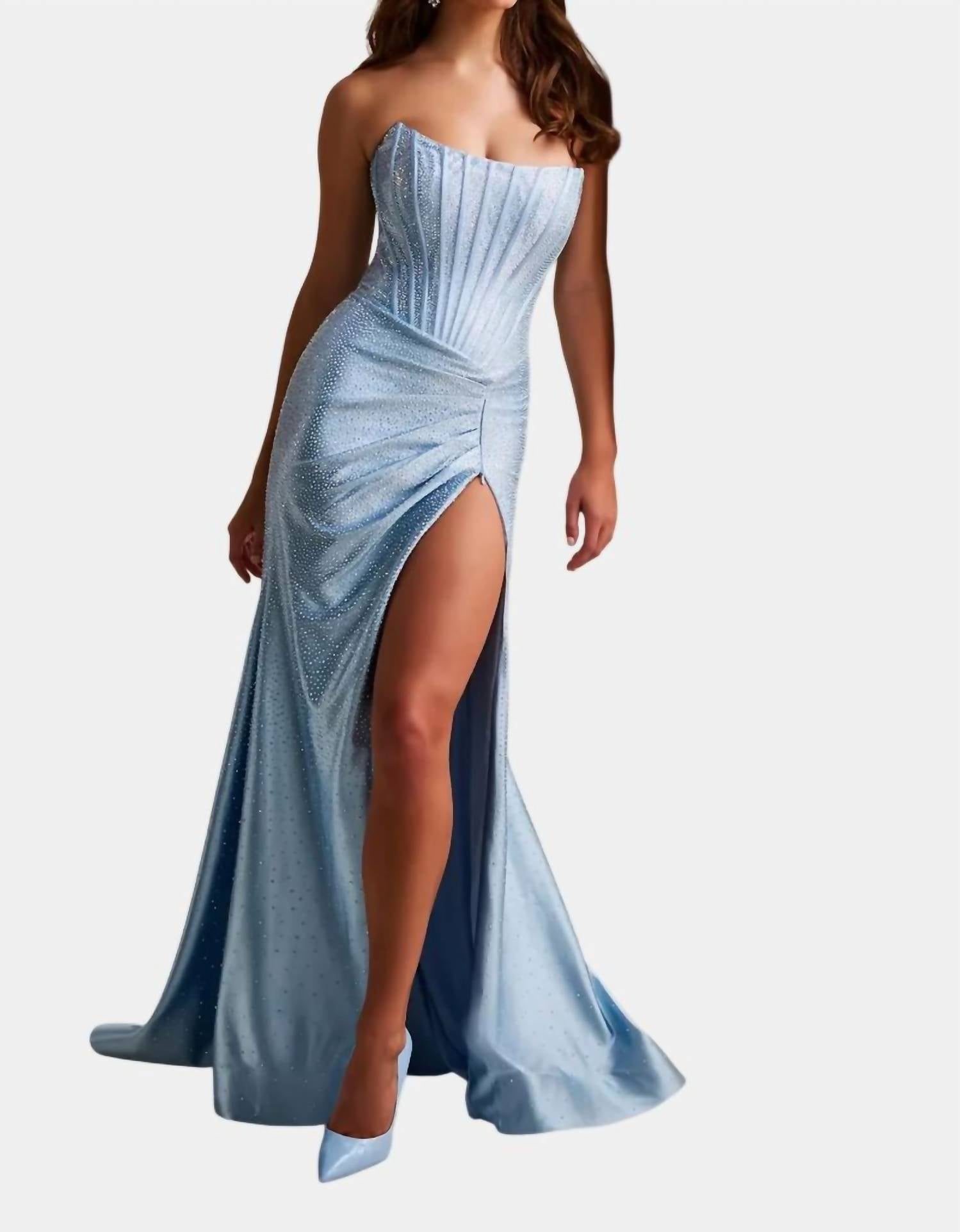 Ellie Wilde - Long Formal Corset Evening Prom Dress