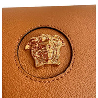 Versace - Women's La Medusa Vitello Leather Half Moon Crossbody Bag