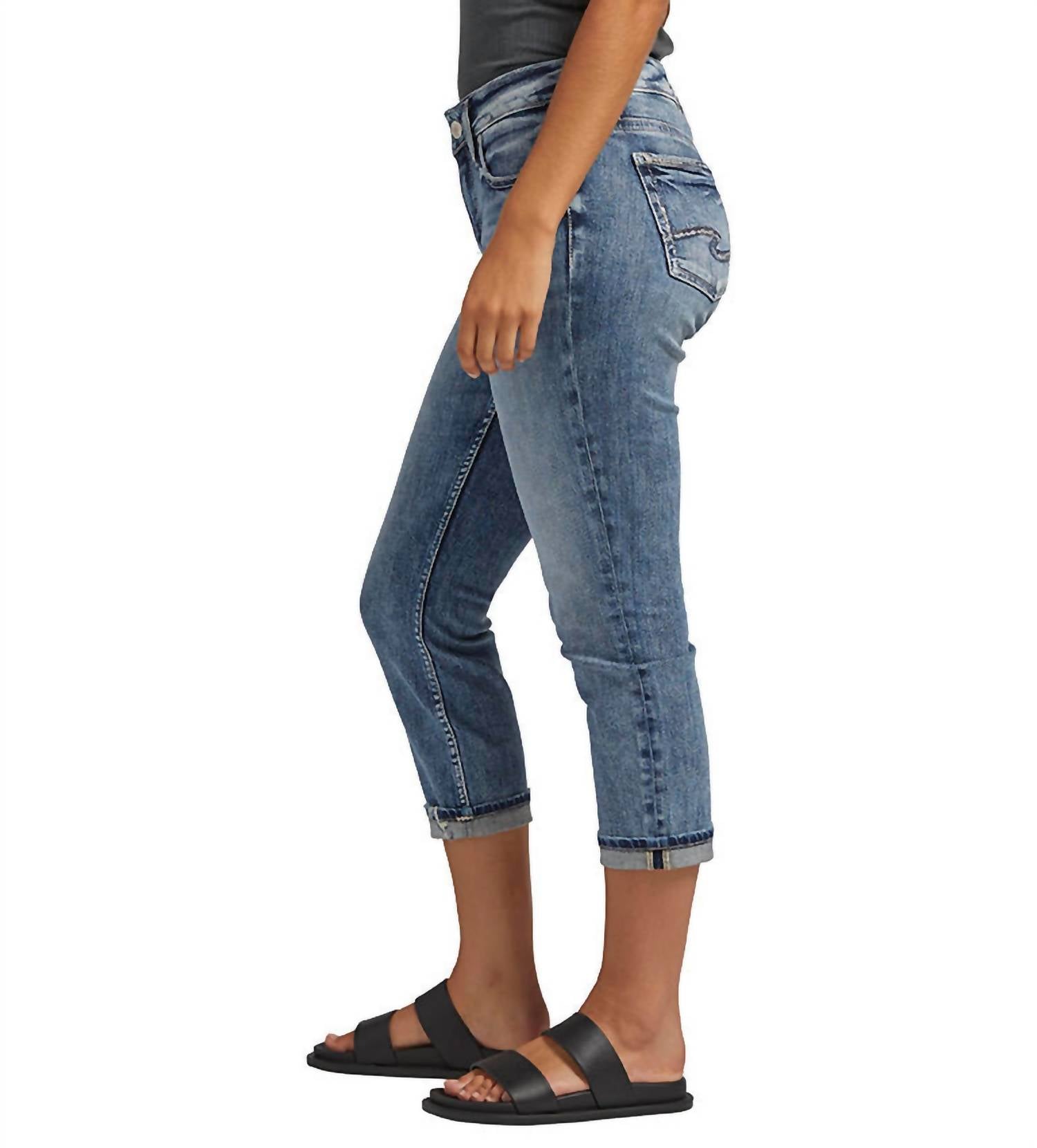 Elyse Mid Rise Capri Jean