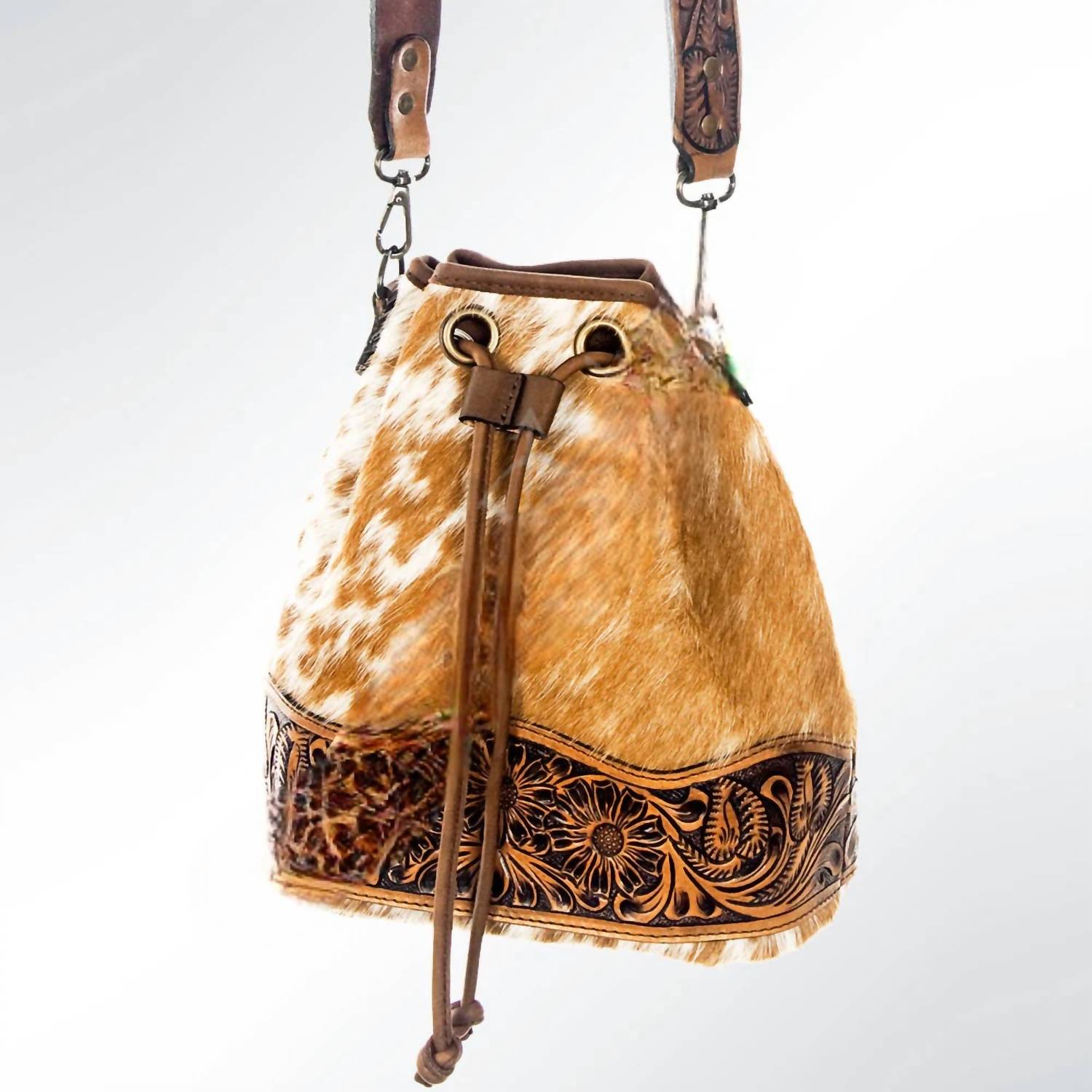 American Darling - Women's Hair On Hide Bucket Purse