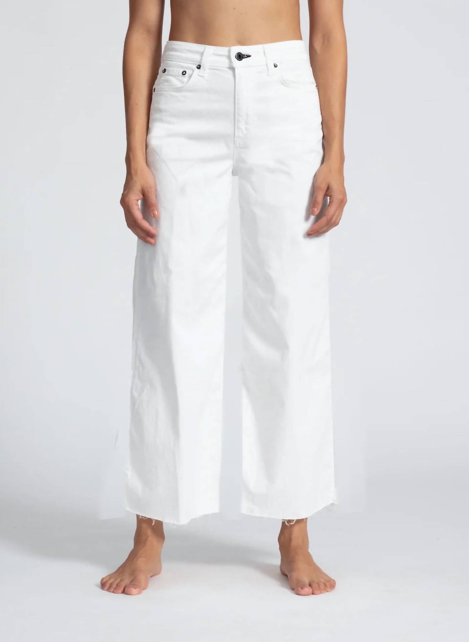 Askk Ny - Crop Wide Leg Twill Pant