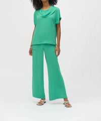 Joseph Ribkoff - Cowl Neck Short Sleeve Gauze Top