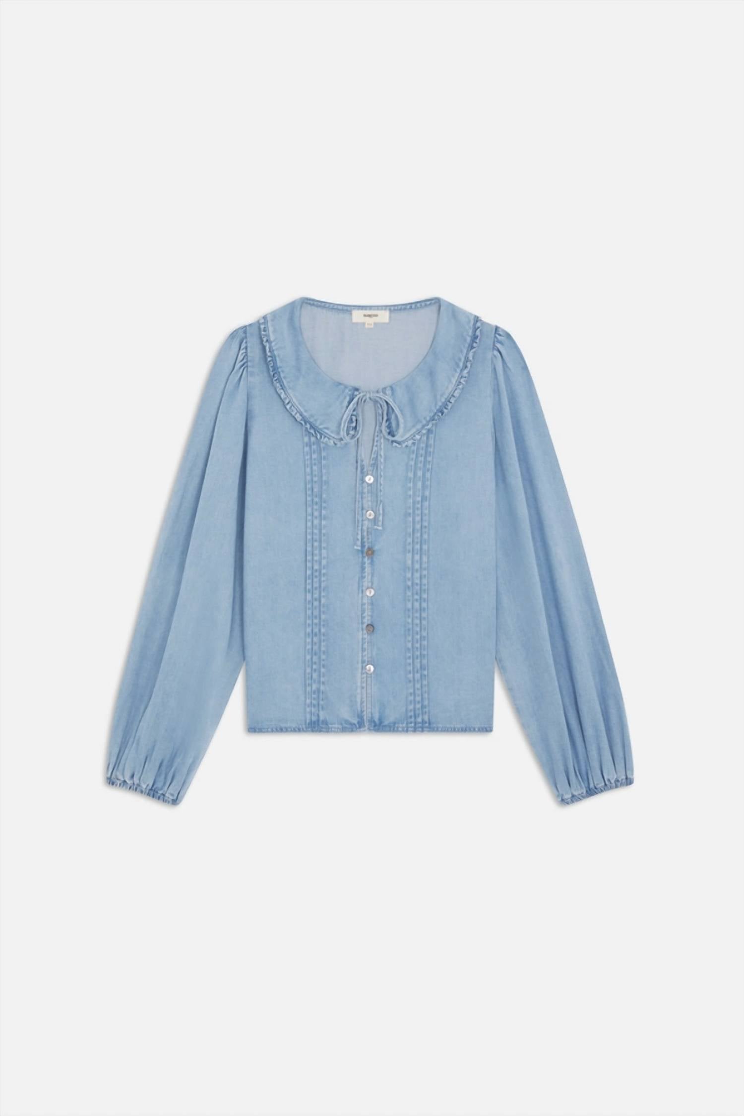 Suncoo - Lazar Flowing Denim Blouse