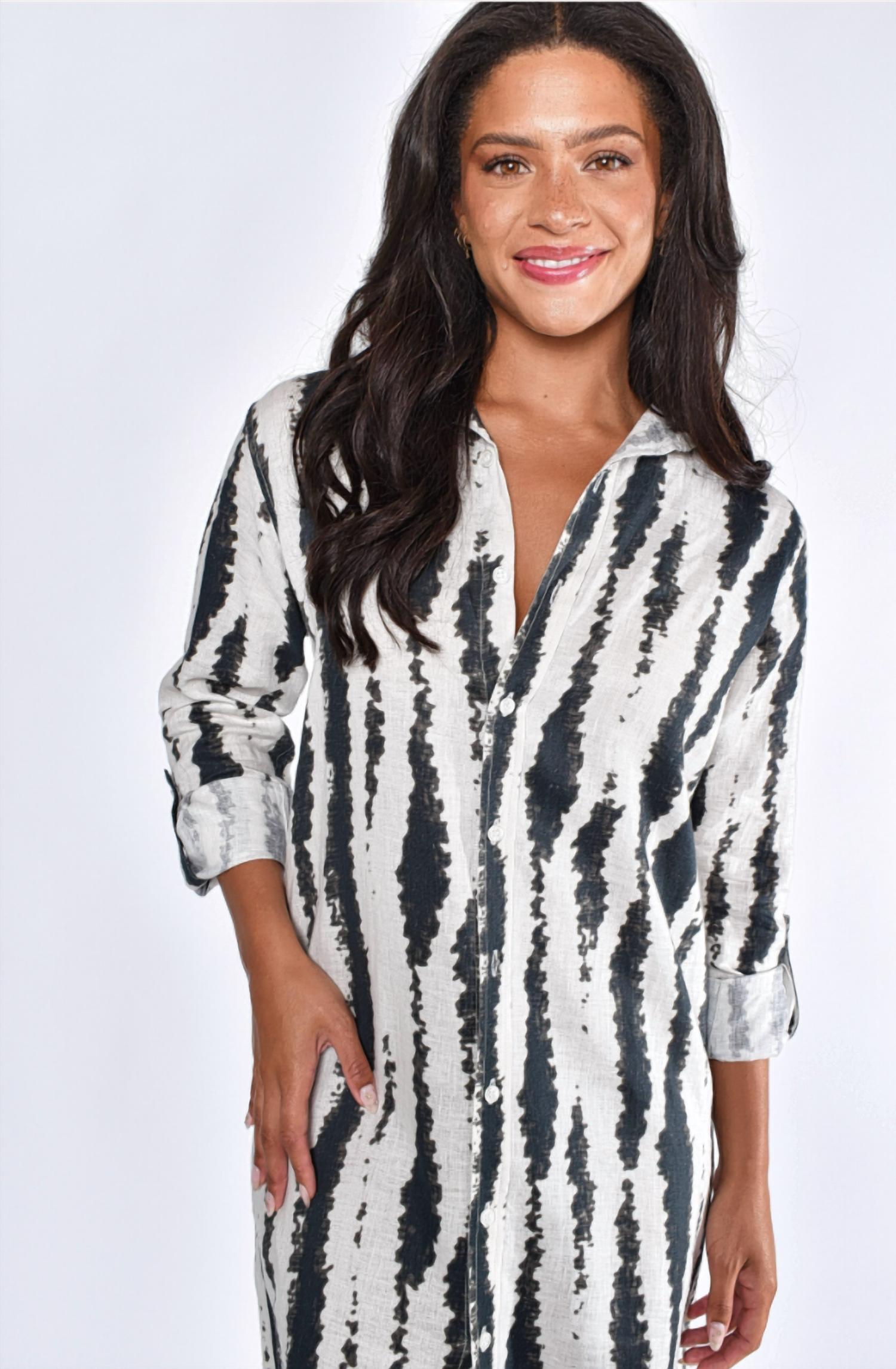 Emily Phillips - Linen Girlfriend Midi Dress