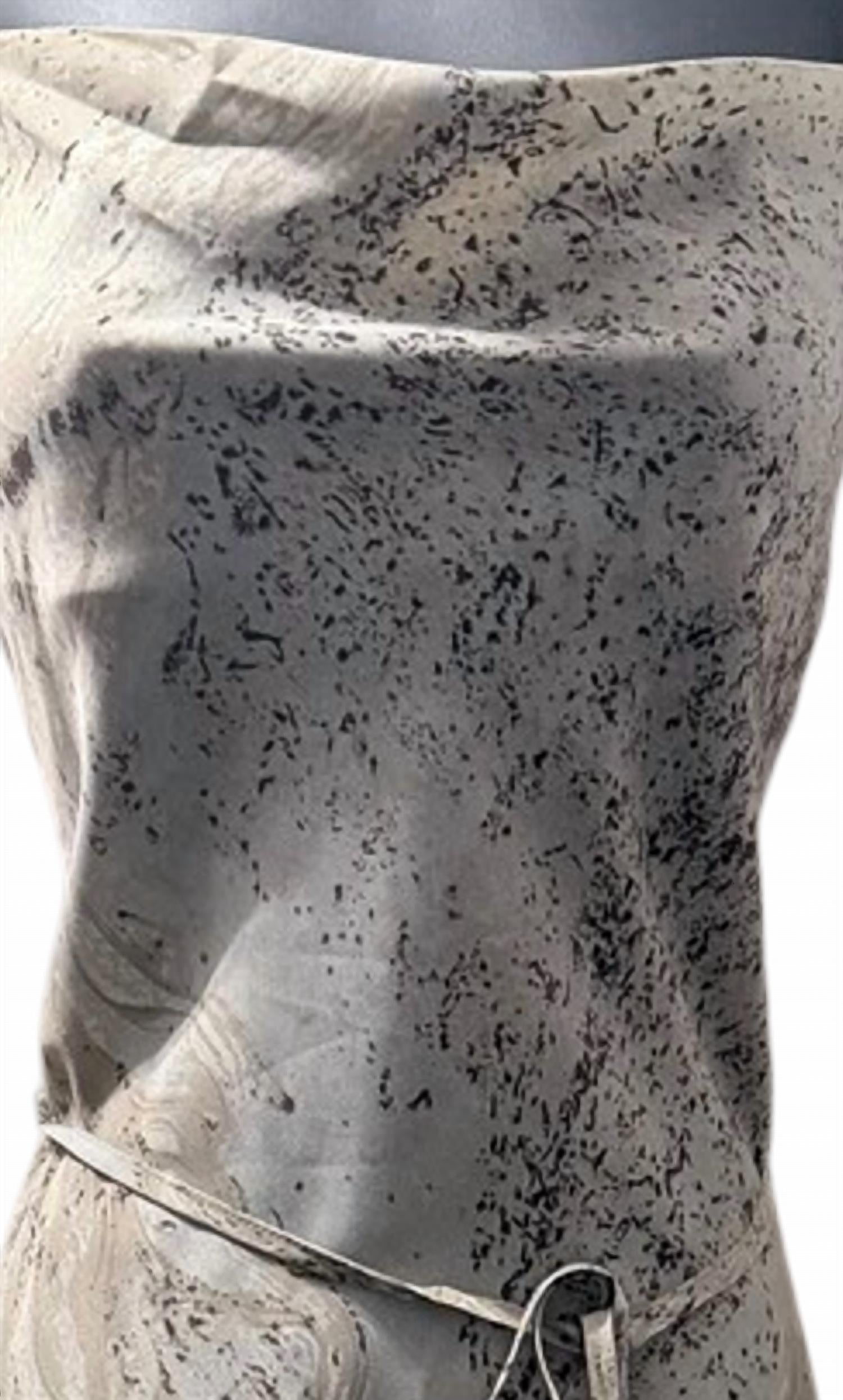 GRADE & GATHER Women's Faith Square Neckline Midi Dress in green multi - women's dress - detail view