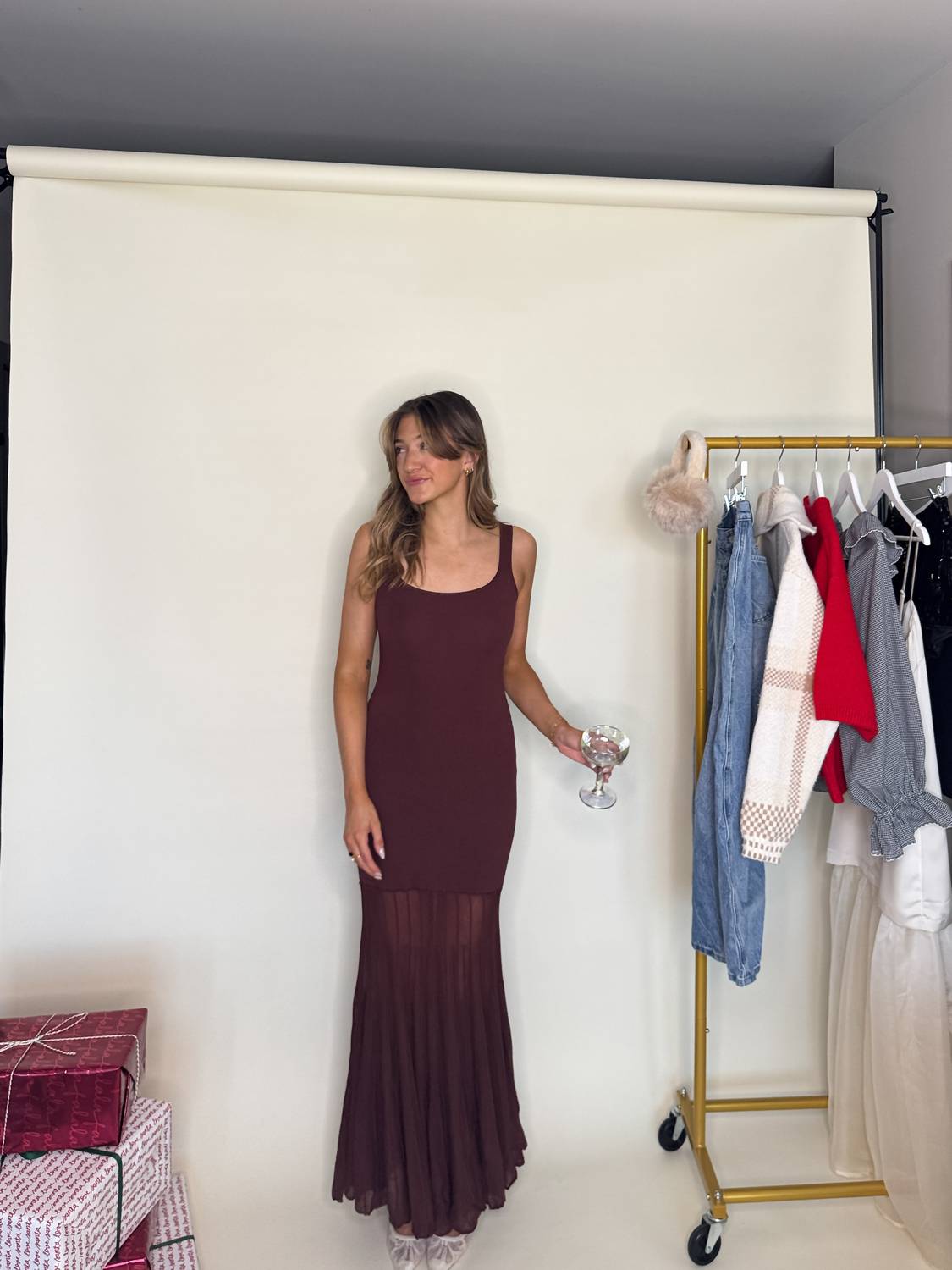 Lalavon - Merlot Maxi Dress
