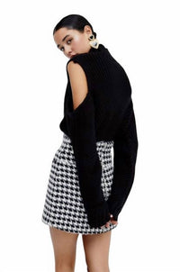 For Love & Lemons - Women's Keke Cut Out Turtleneck Top