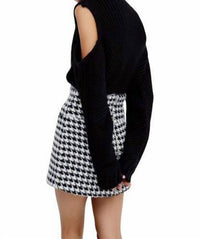 For Love & Lemons - Women's Keke Cut Out Turtleneck Top