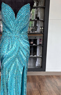 Portia&Scarlett - Women's Mermaid Strapless Sweetheart Neckline Dress