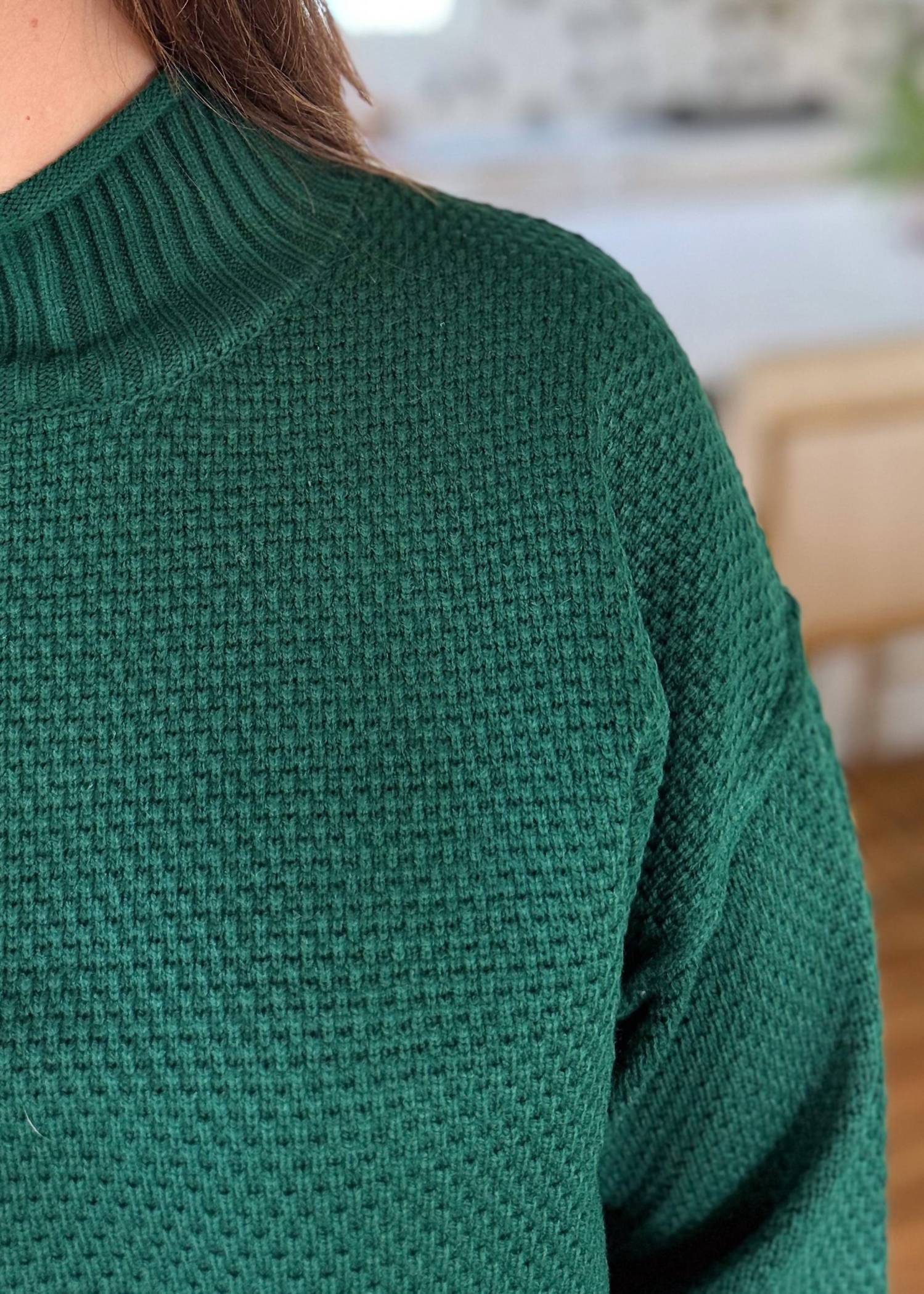 Double Zero Goddess Long Sleeve Sweater And Midi Skirt Set in green - women's skirt - view 4