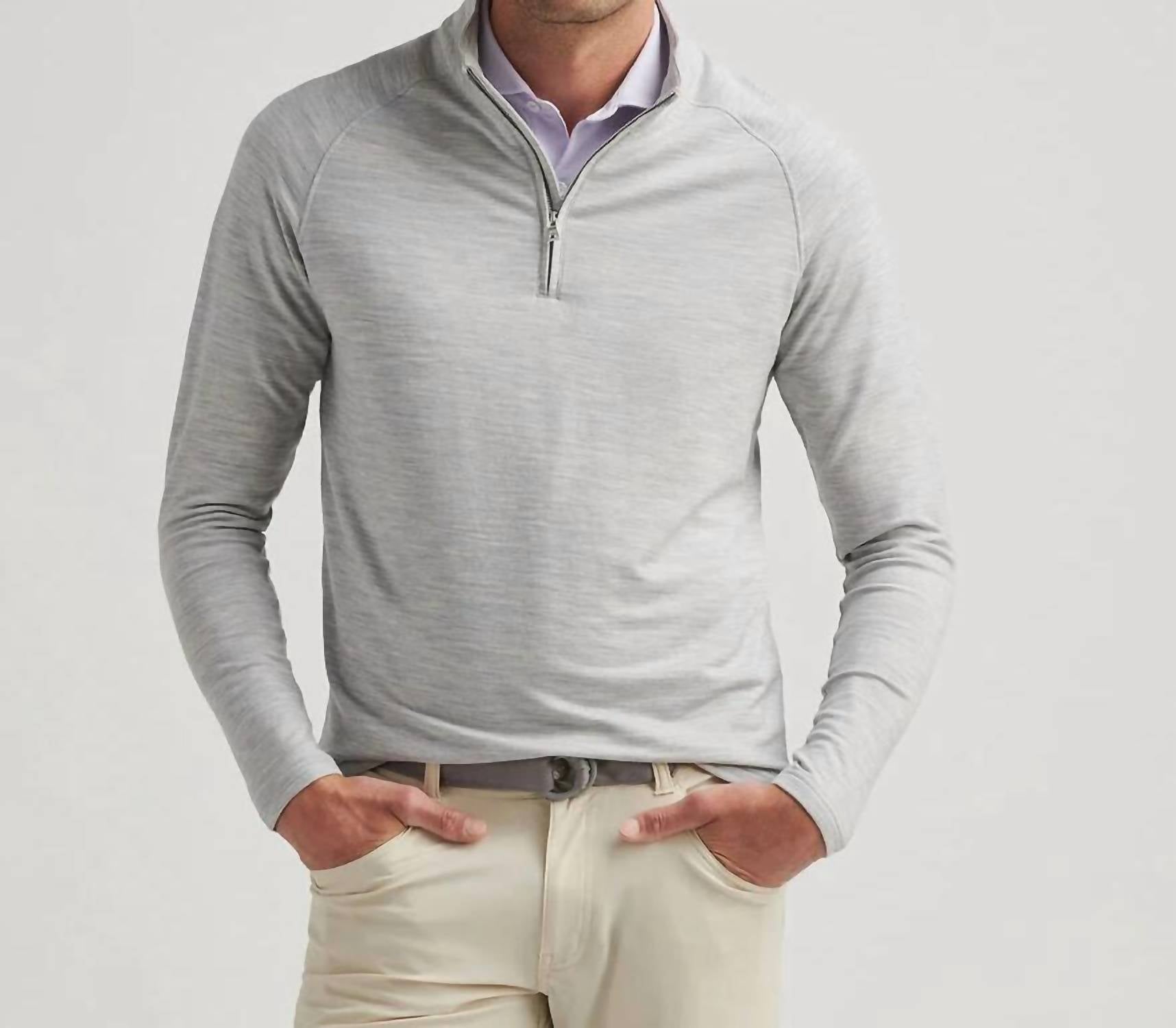 Peter Millar - Excursionist Heathered Perf Pullover