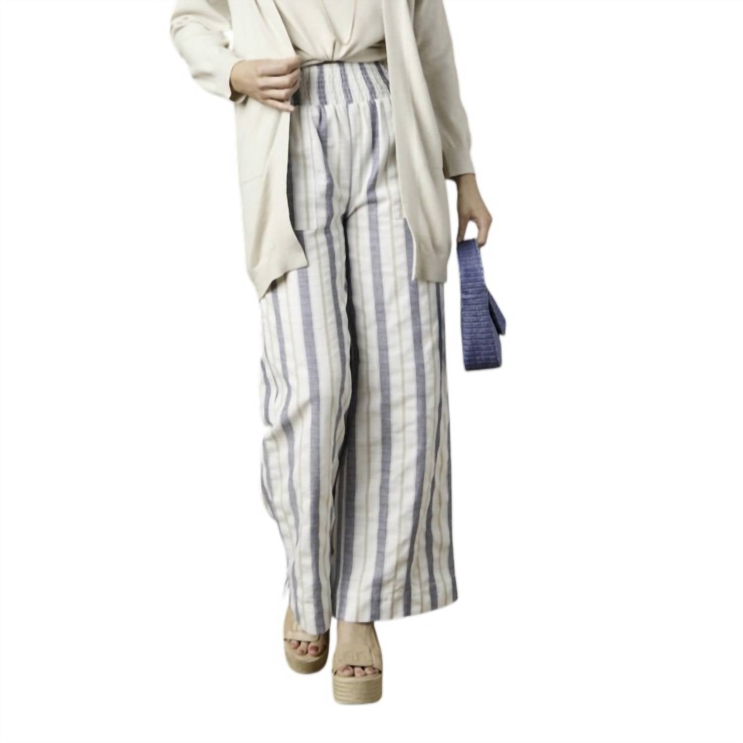Coco + Carmen - Vinca Wide Leg Striped Pant