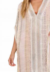 Vintage Havana - Strip Kaftan Coverup