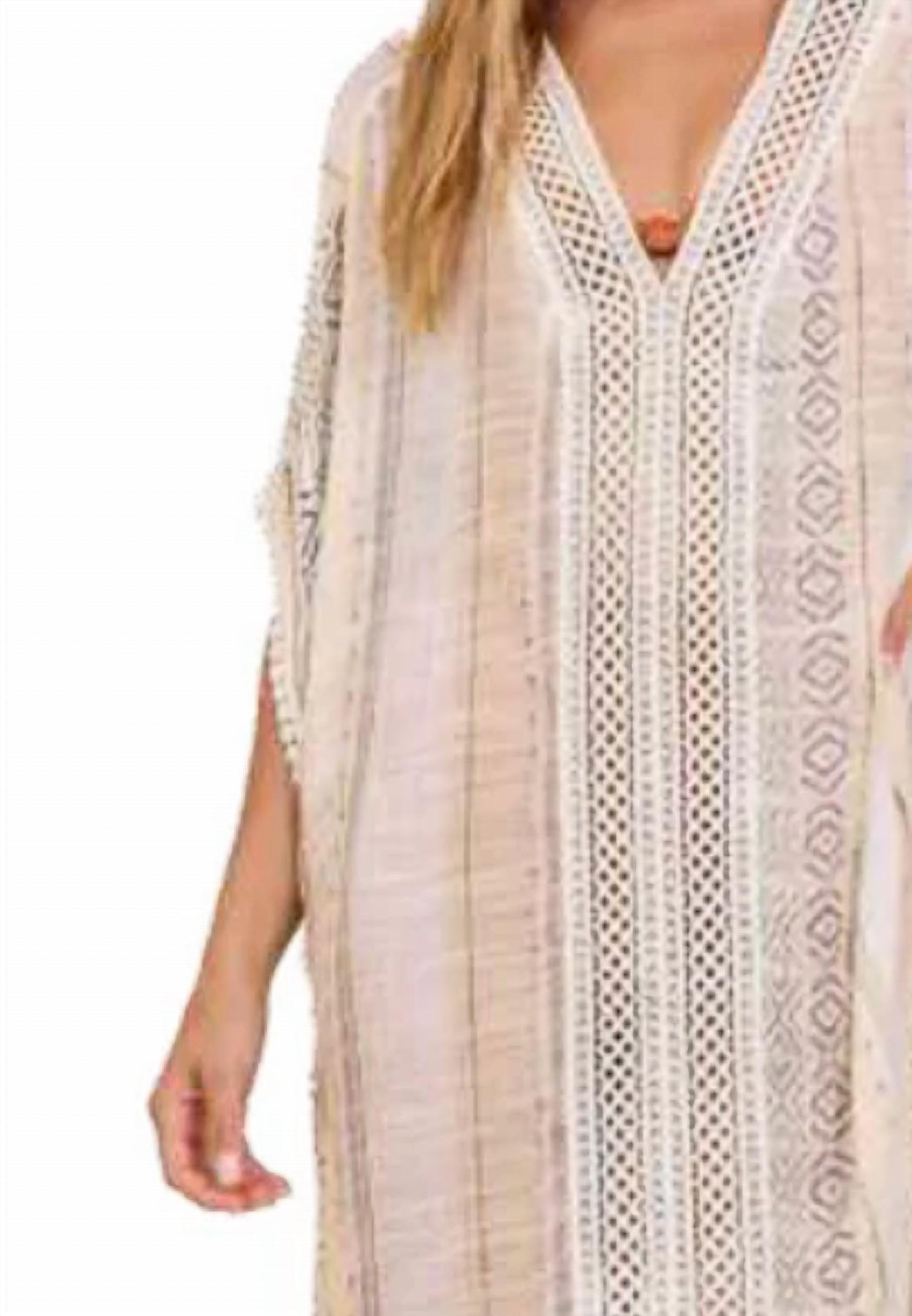 Vintage Havana - Strip Kaftan Coverup