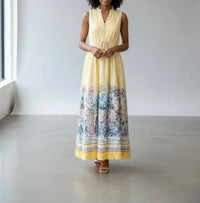 Entro - Women's Maxi Print Dress