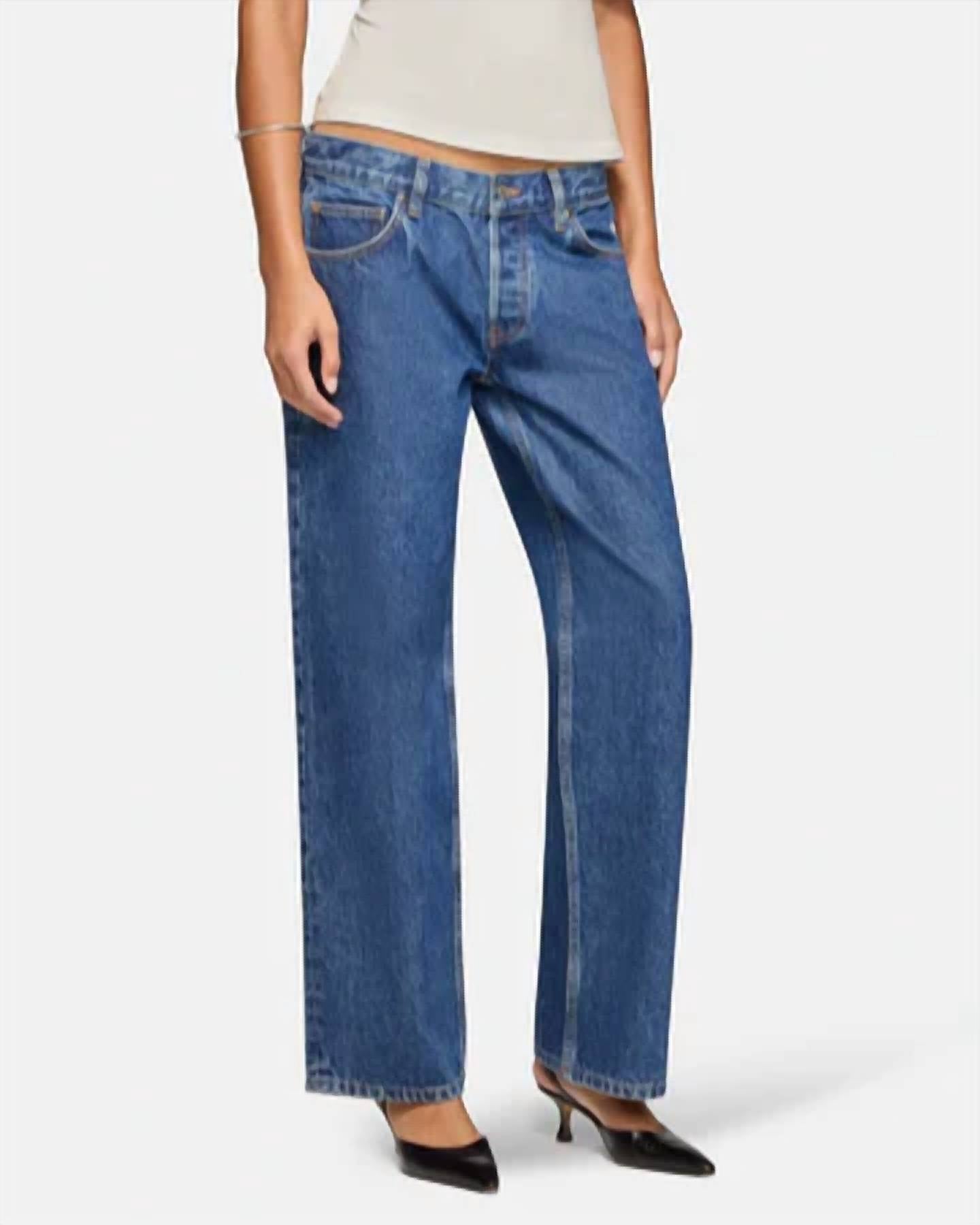 Eb Denim - Cropped Low Rise Baggy Jeans