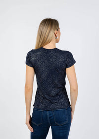 ATM School Boy Tee in obsidian silver - women's t-shirt - alternate view