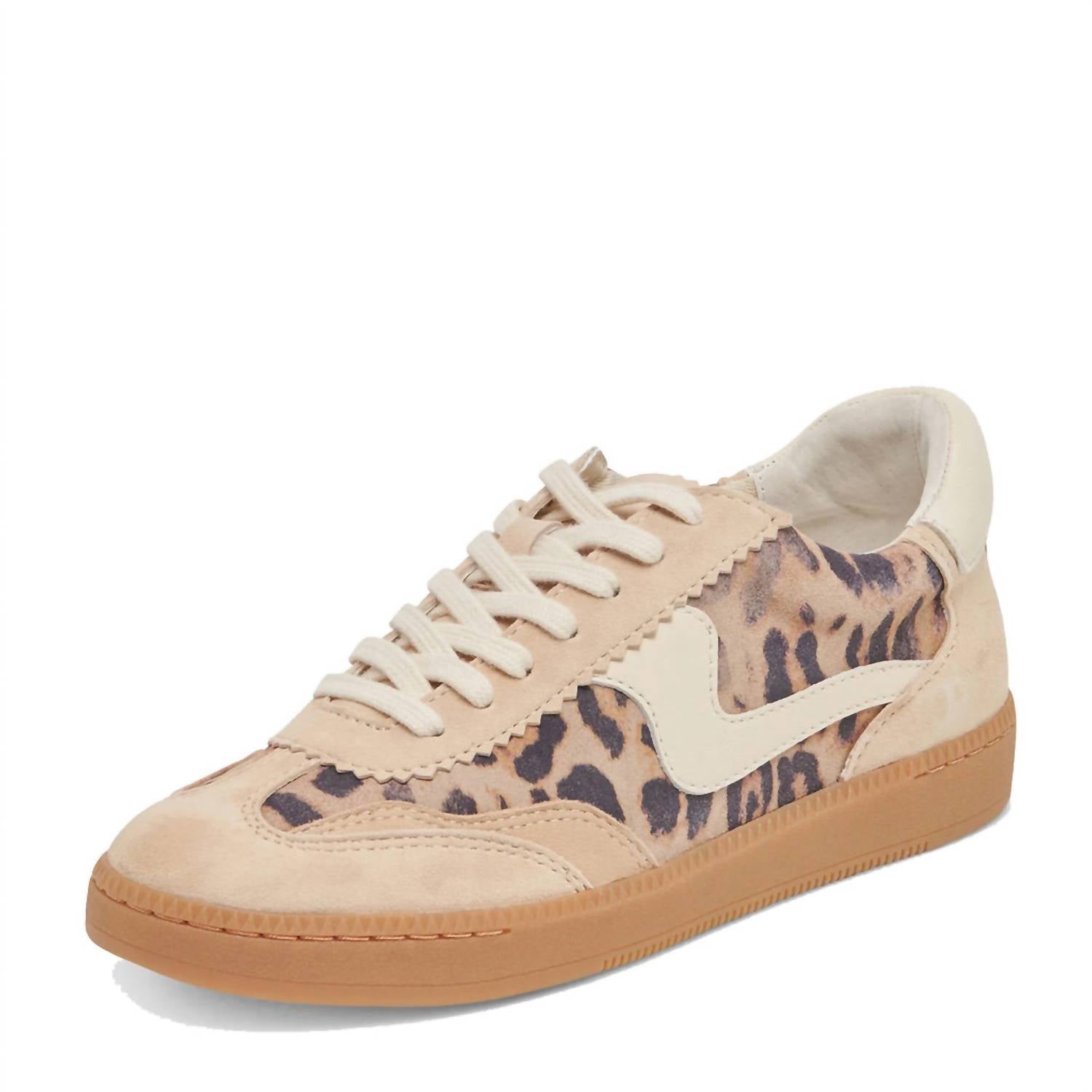 Dolce Vita Women's Notice Court Sneaker in leopard - women's sneaker - detail view