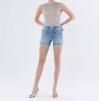 Vervet By Flying Monkey - High Rise Shorts With Patch Pockets