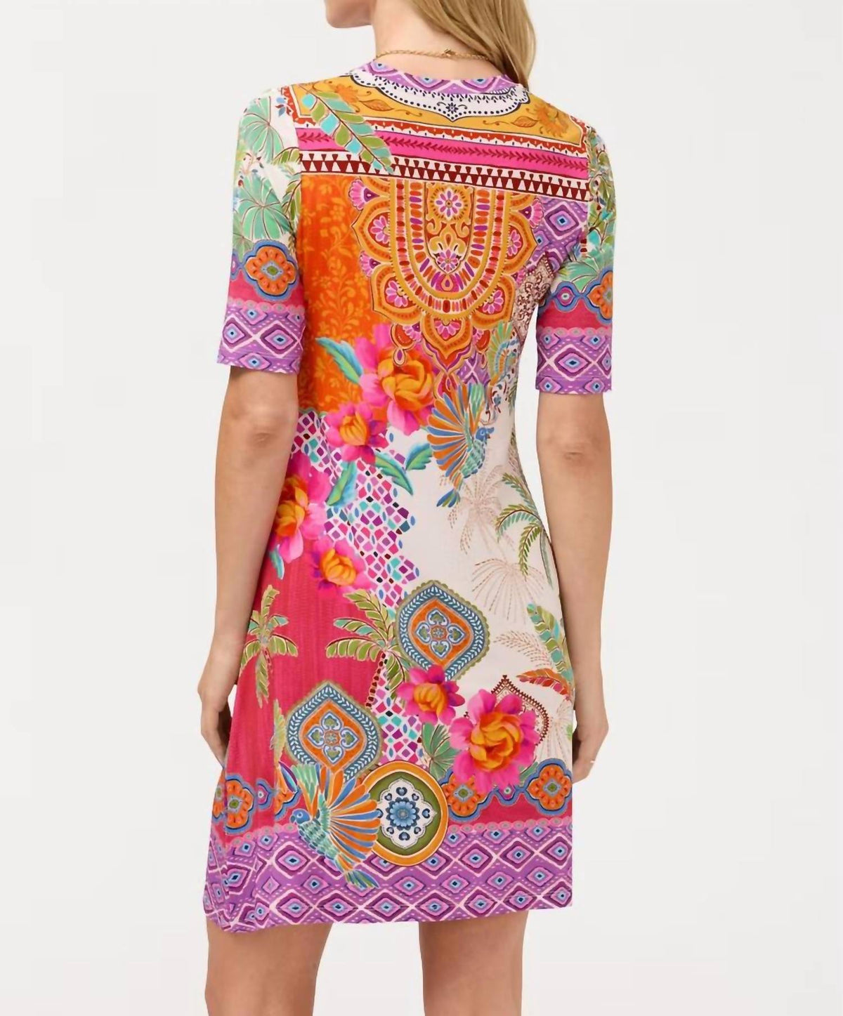 Johnny Was - Favorite Elbow Sleeve Swing Dress