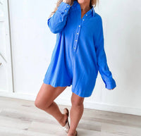 Illa Illa - Gabby Jacquard Button Down Romper
