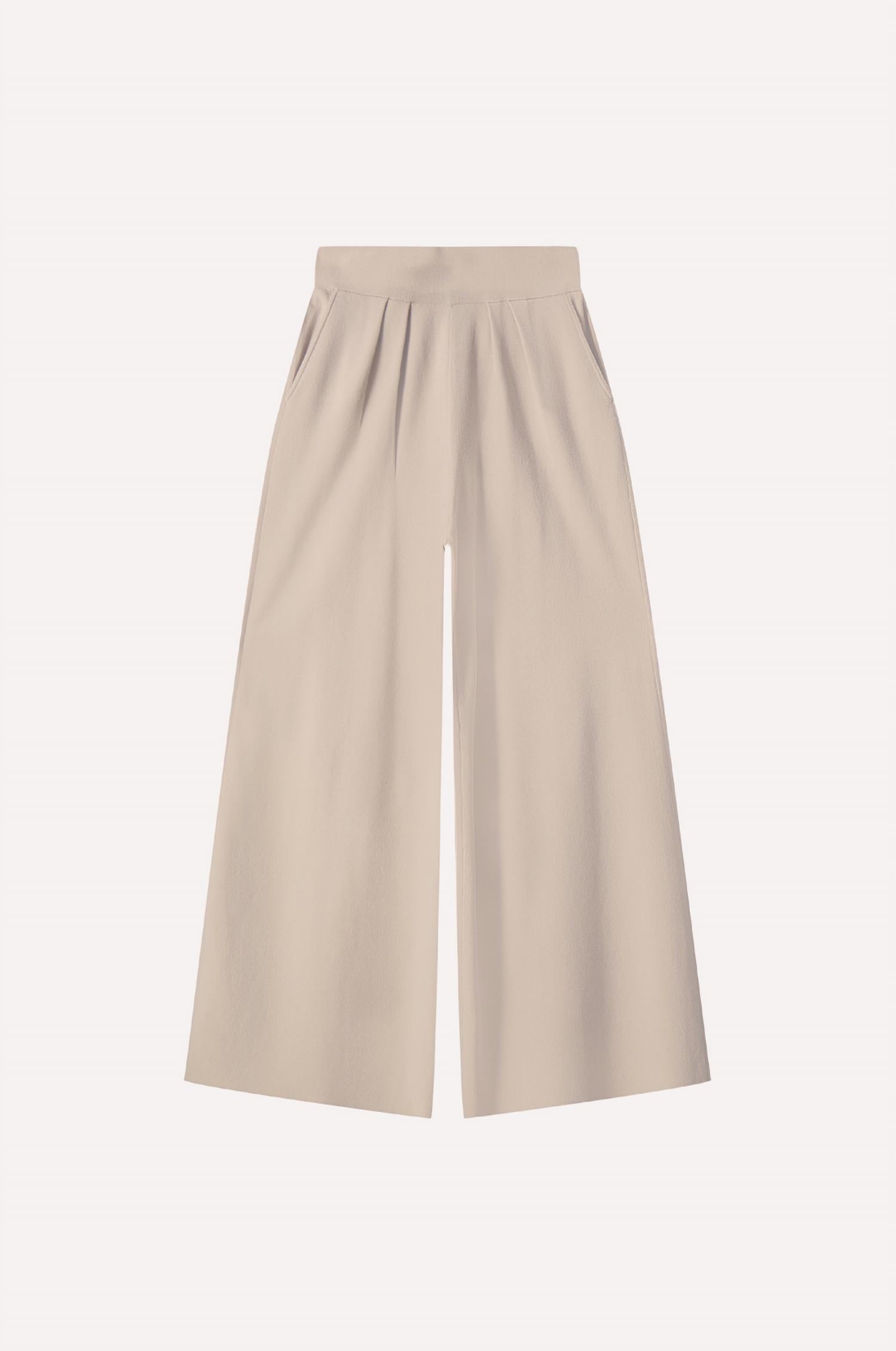 Minnie Rose - Viscose Palazzo Pant With Pockets