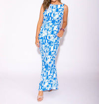Sugarlips - Women's Stairway To Santorini Maxi Dress
