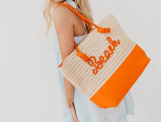 Pretty Simple - Women's Beach Bum Raffia Tote Bag