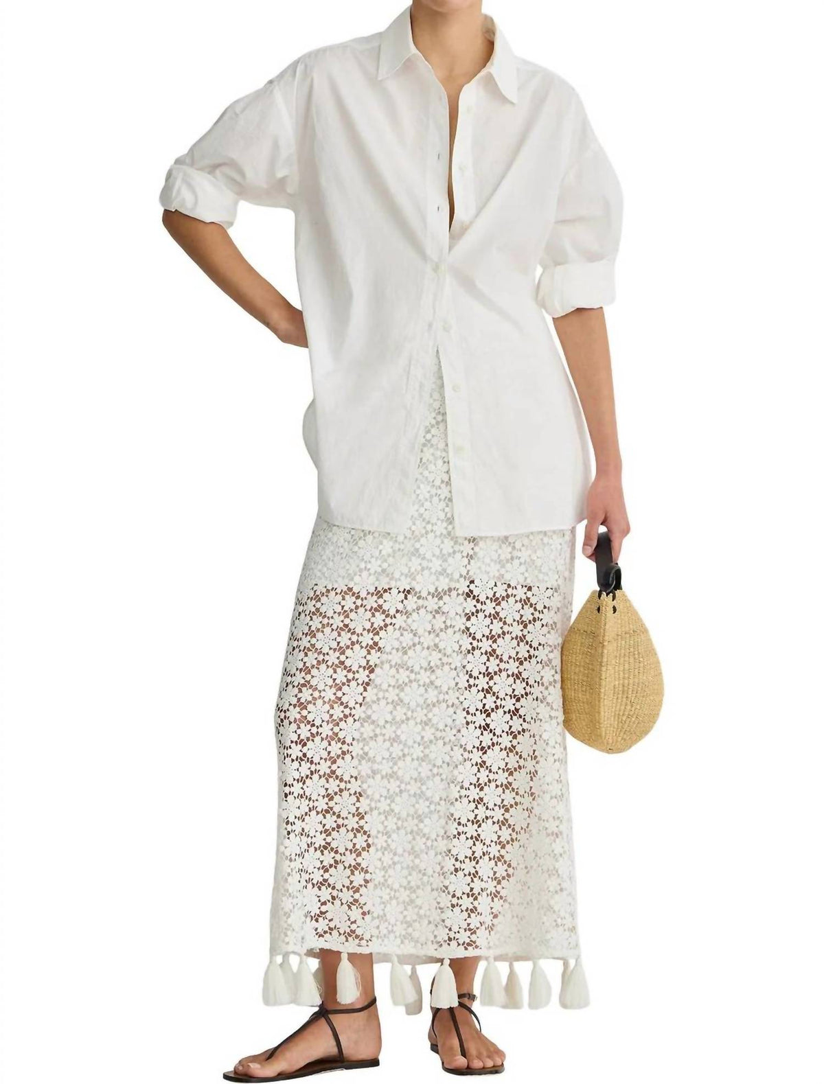 Apiece Apart - Valeska Tassel Column Skirt