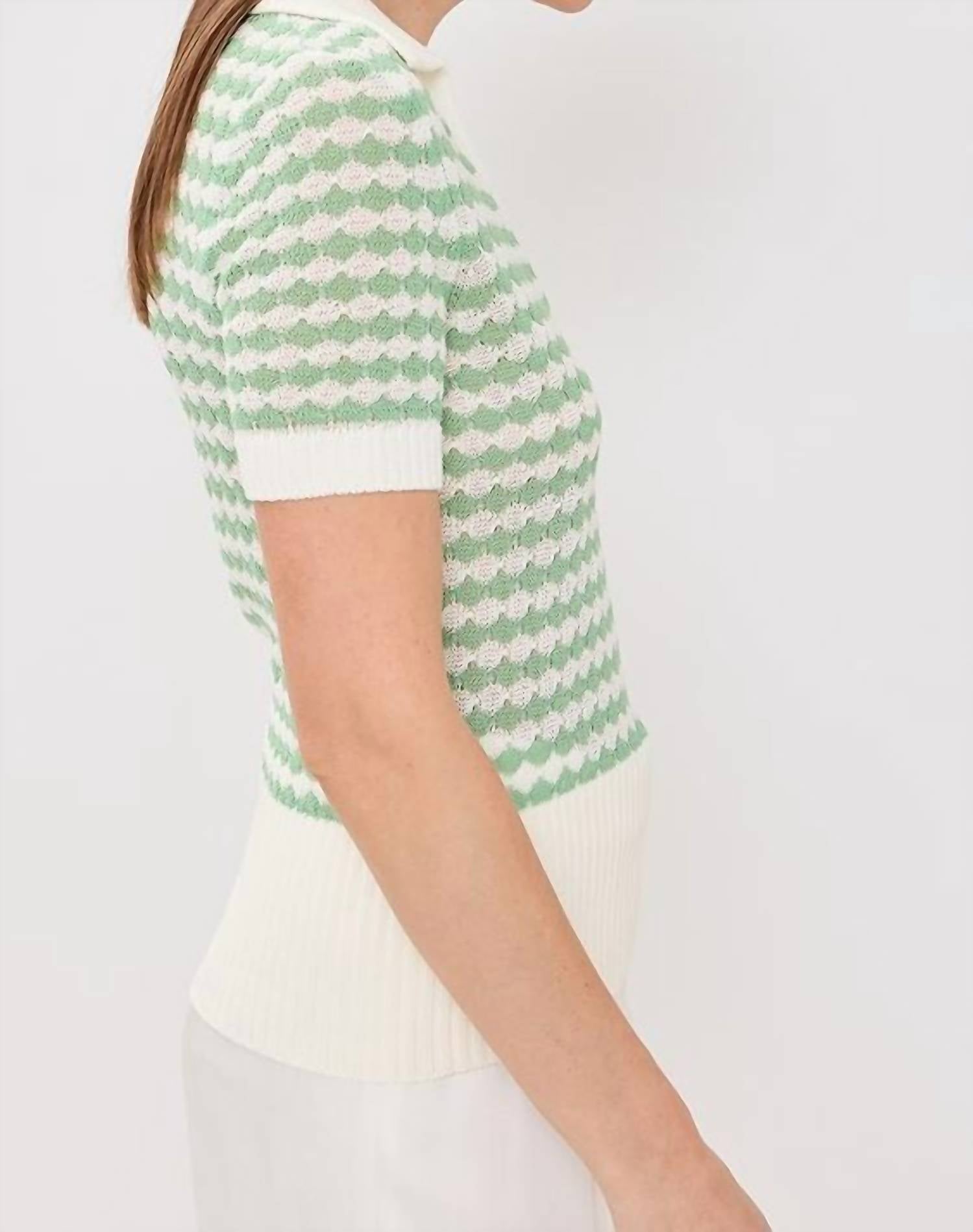 Zimmermann - Everly Scallop Knit Polo