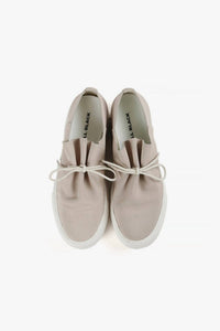 ALL BLACK Women's Gathered Sneak Sneaker Shoe in taupe - women's sneaker - alternate view