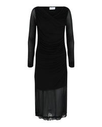 Salvatore Ferragamo - Women's Ruched Long Sleeve Mini Dress