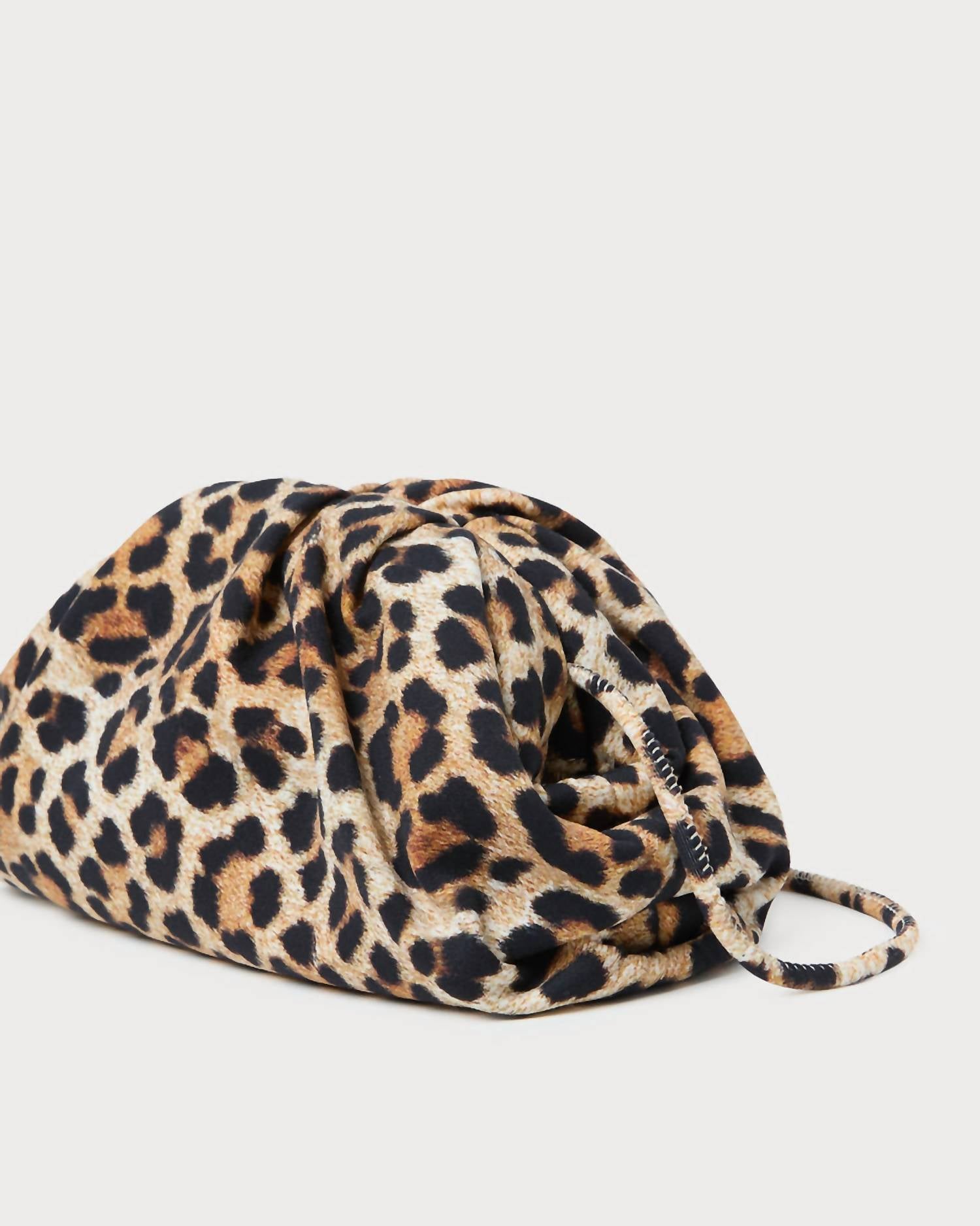 Loeffler Randall - Women's Bailey Leopard Jersey Dome Clutch Bag