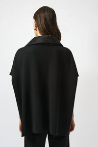 Joseph Ribkoff - Faux Leather Poncho