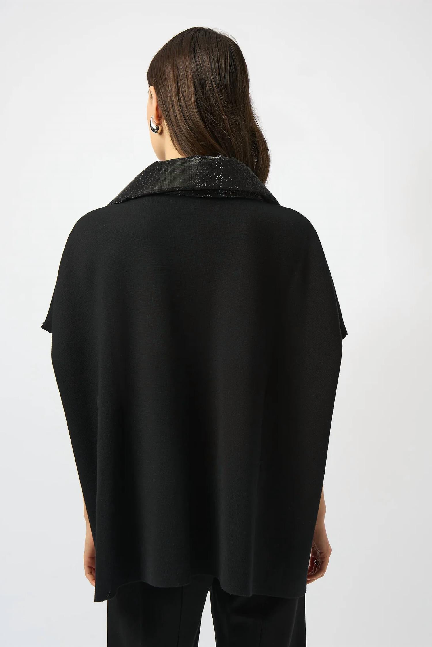 Joseph Ribkoff - Faux Leather Poncho