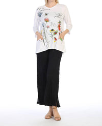 Jess & Jane - Garden Song Patch Pocket High Low Top