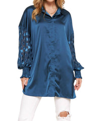 And The Why - Check Long Sleeve Top