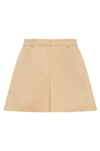 Faithfull The Brand - Sable Cotton A-line Mini Skirt