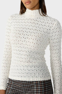 Sanctuary - Lace Mock Neck Top