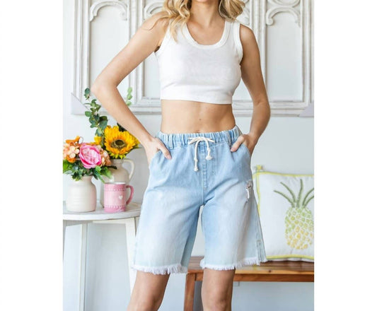Veveret - Elastic Waist Sweat Shorts
