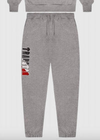Trapstar Men’s Decoded Logo Chenille Tracksuit in grey red - men's item - alternate view