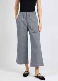 Elliott Lauren Gingham Patch Pocket Pull-on Pants in black white - women's pants - alternate view