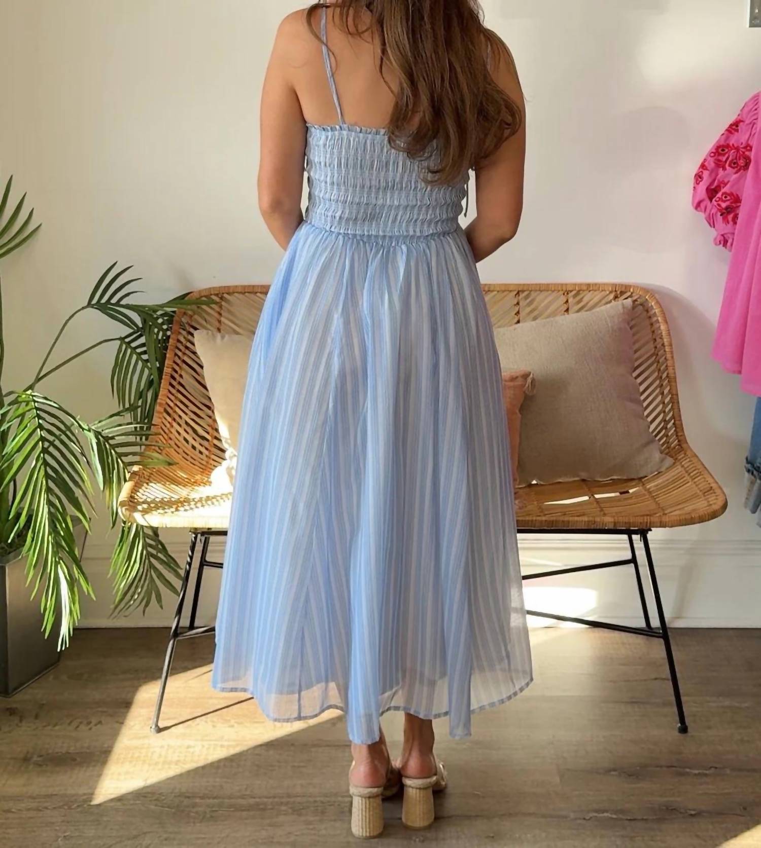 Astr - Harmoni Smocked Midi Dress