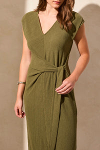 Tribal - Tie Waist Midi Dress