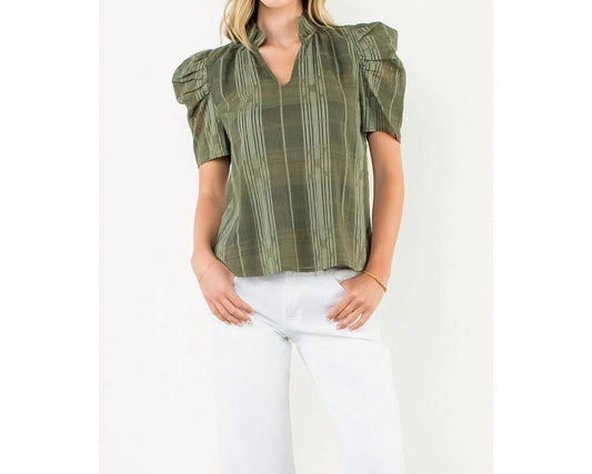 Thml - Iris Gingham Short Sleeve Top