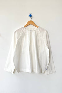 Le Bon Shoppe Julienne Long Sleeve Top in white - women's blouse - alternate view